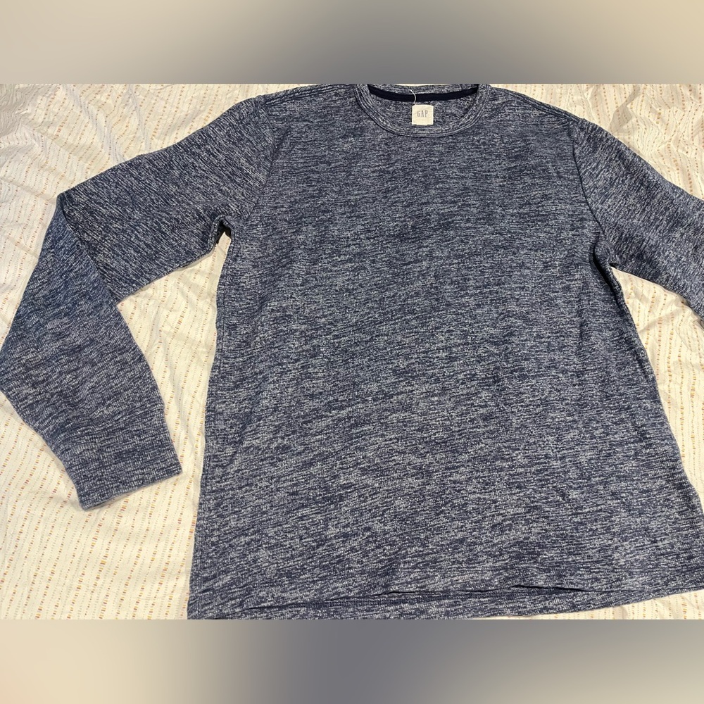 Gap Men's Blue Crew Neck Sweater